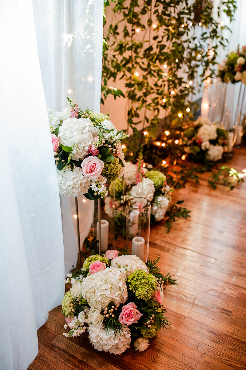 Floral Wedding Ceremony Altar