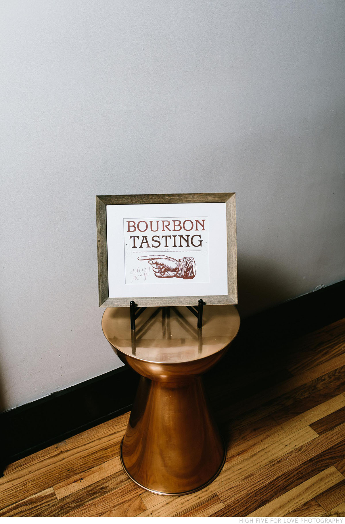 Bourbon Tasting Sign