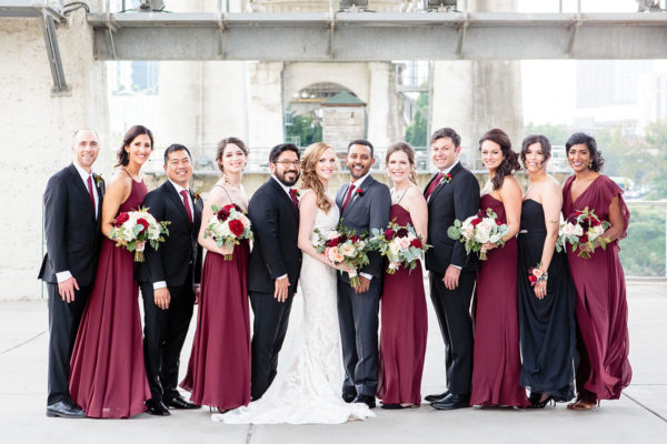 Katherine + Robel's Burgundy Fall Wedding | The Bell Tower