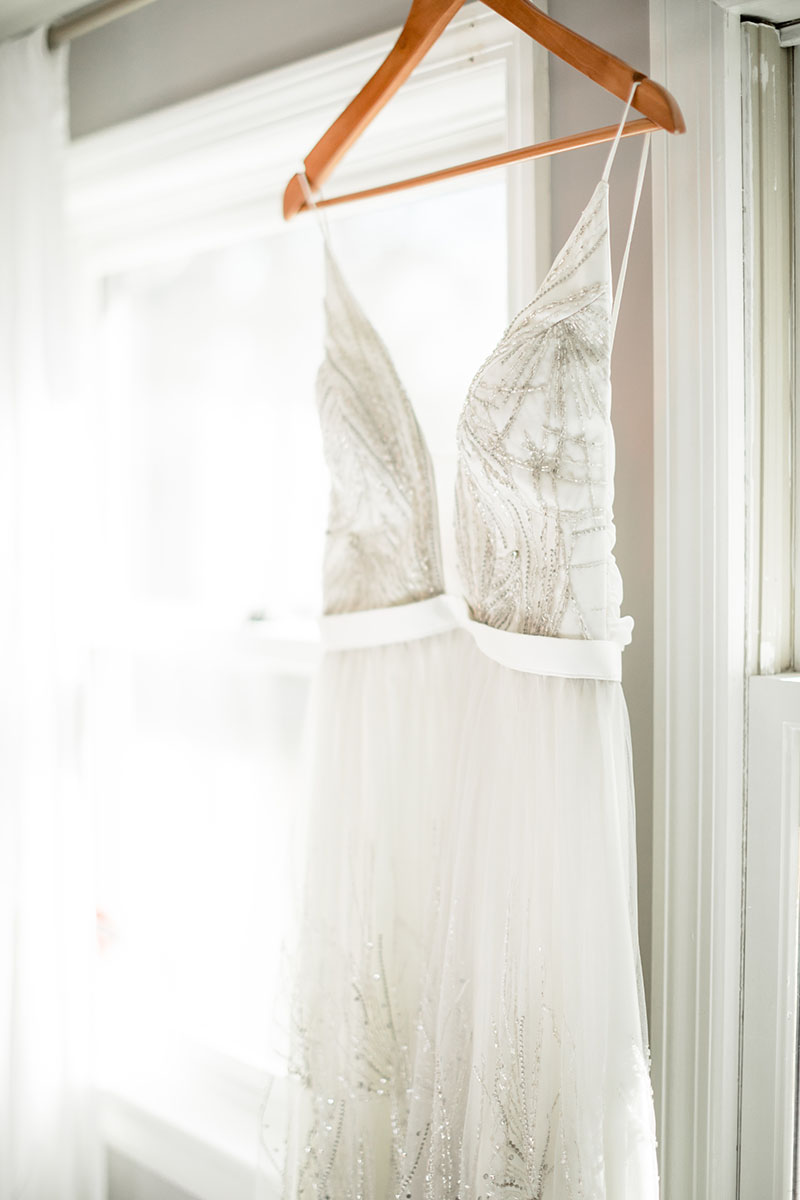 Morgan's Neutral Rustic Wedding Dress