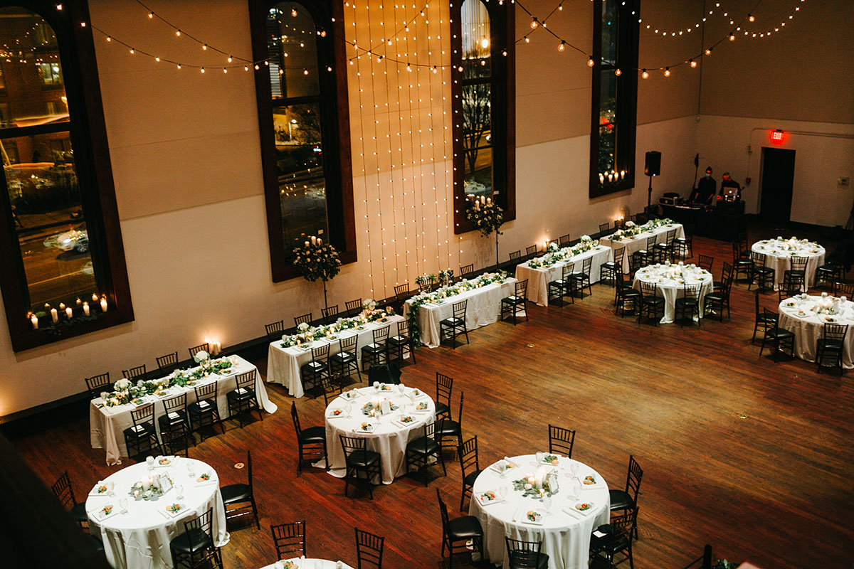 Wedding Reception Setup at the Bell Tower