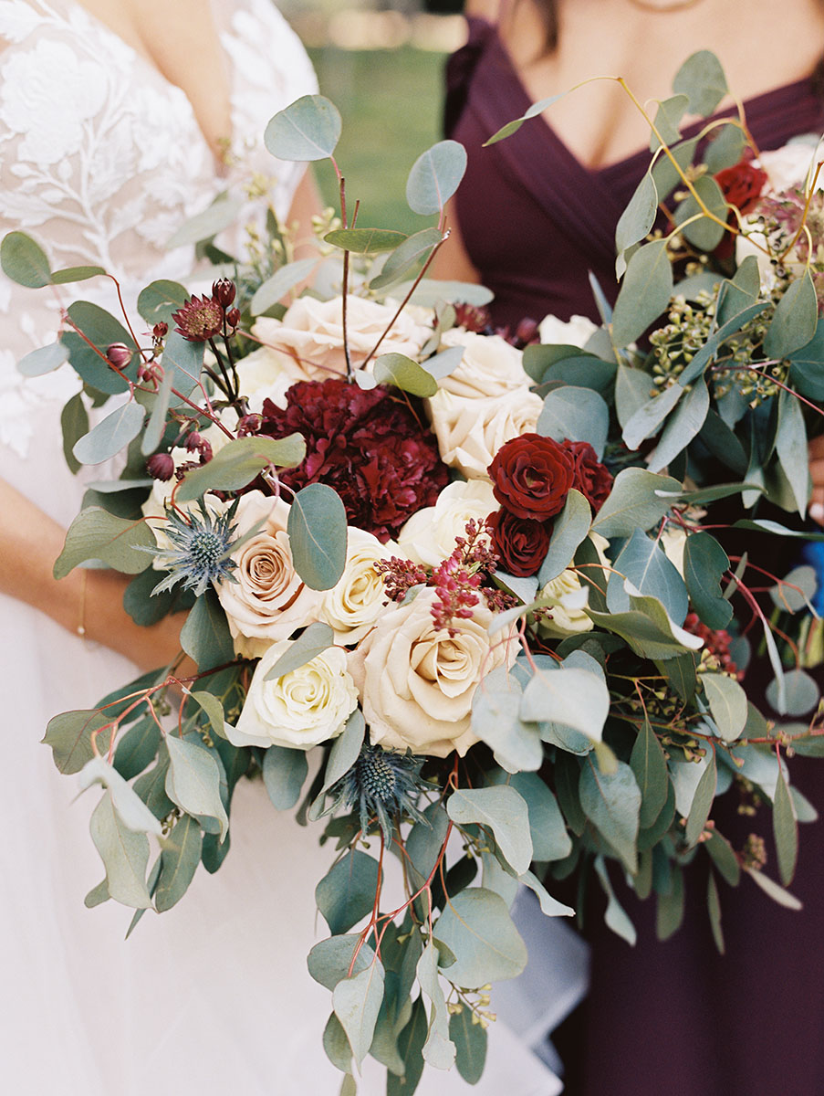 greenery and eucalyptus bouquets